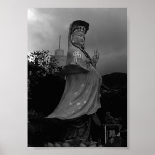Poster Vintage Hong Kong Repulse Bay Kwun Yam Statue