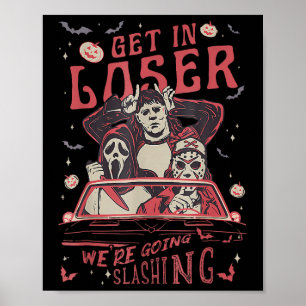 Poster Vintage Horror Spooky Movie Lover Retro Halloween