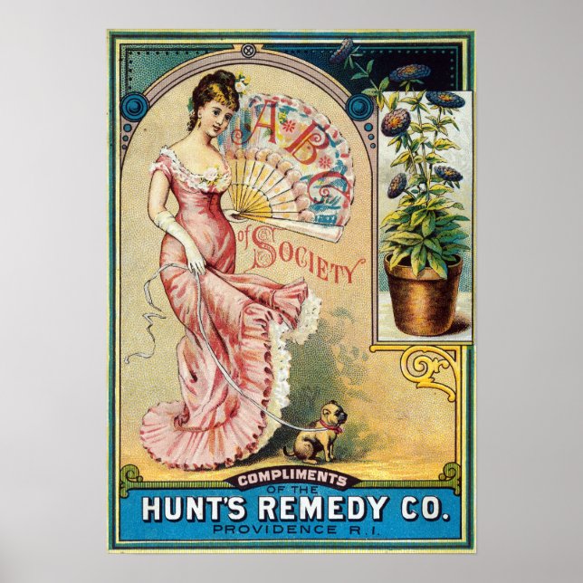 Poster Vintage Hunt's Remedy Company Advertisement (Frente)