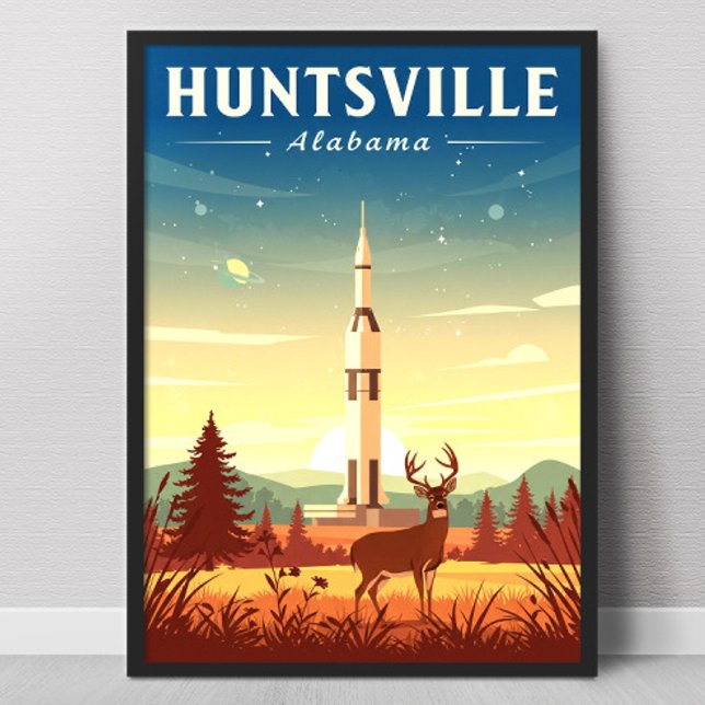 Poster Vintage Huntsville Alabama (Criador carregado)