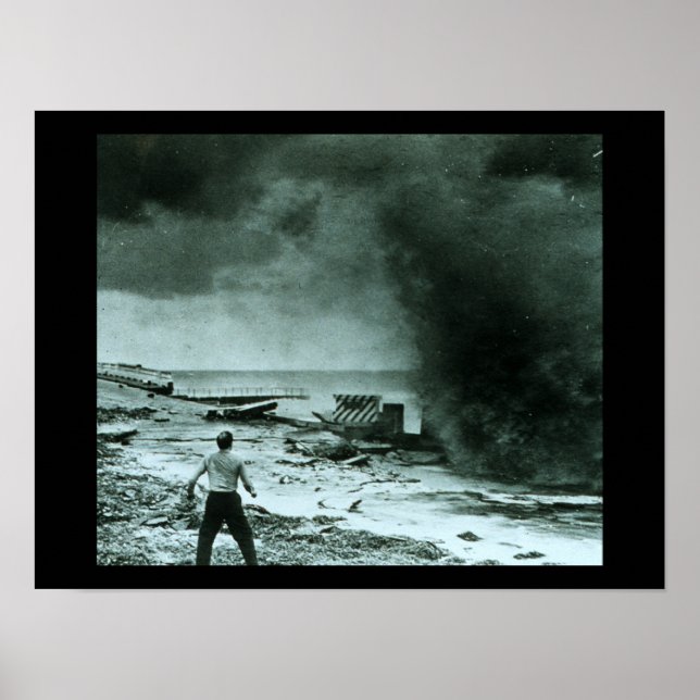 Poster Vintage Hurricane Wave (Frente)