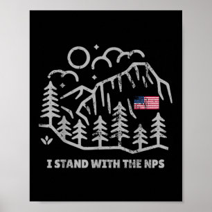 Poster Vintage I Stand With The Nps Women's Men