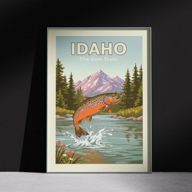 Poster Vintage Idaho (Criador carregado)