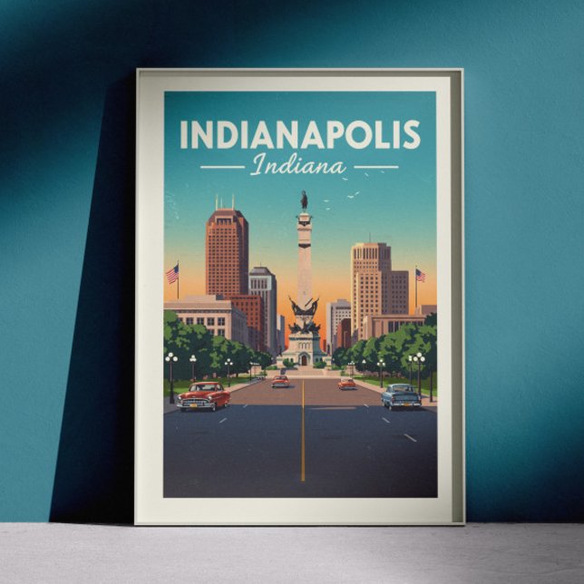 Poster Vintage Indianapolis Indiana (Criador carregado)
