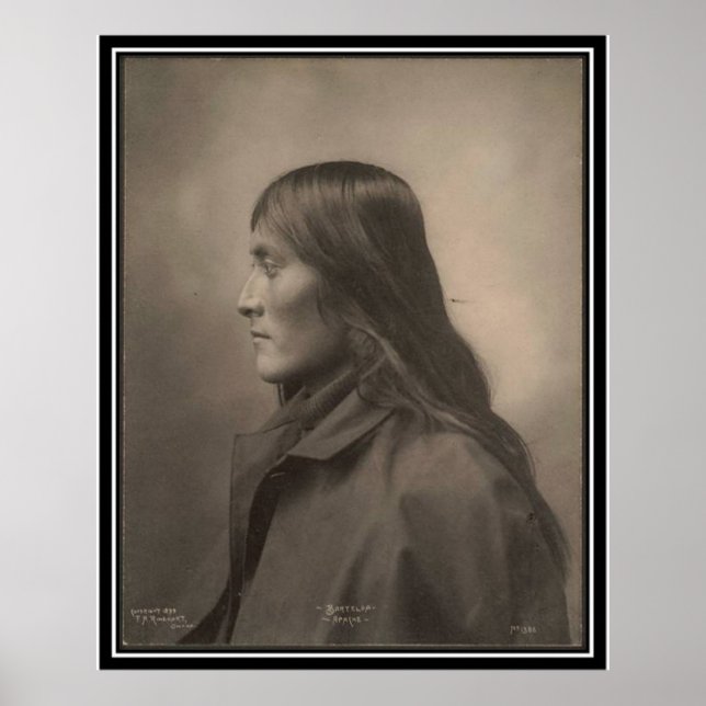Pôster Vintage índio: Bartelda, Apache - (Frente)