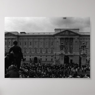 Poster Vintage Inglaterra Antiga Guarda Buckingham Palace