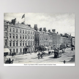 Poster Vintage Ireland, Sackville Street 1905 Dublin