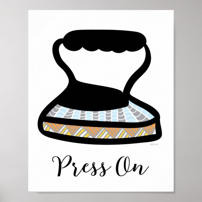 Pôster Vintage Iron Laundry Room Wall Art (Frente)