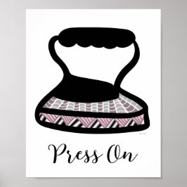 Poster Vintage Iron Laundry Room Wall Art