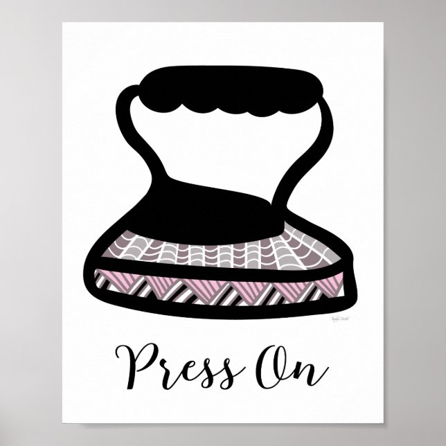 Poster Vintage Iron Laundry Room Wall Art (Frente)