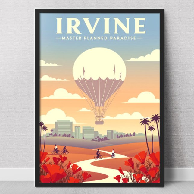 Poster Vintage Irvine Califórnia (Criador carregado)