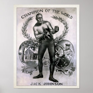 Poster Vintage Jack Johnson Champion
