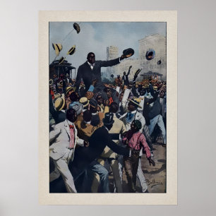 Poster Vintage Jack Johnson em Chicago