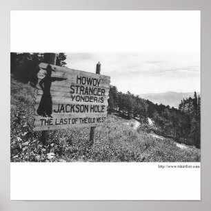 Pôster Vintage Jackson Hole