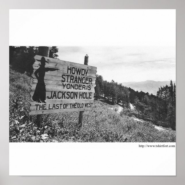 Pôster Vintage Jackson Hole (Frente)