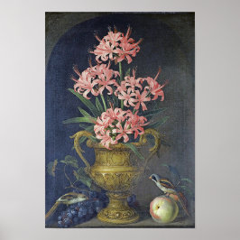 Poster Vintage Jakob Bogdani Vase de flores