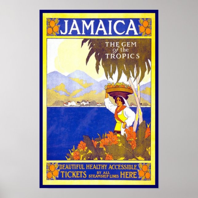 Poster vintage Jamaica (Frente)
