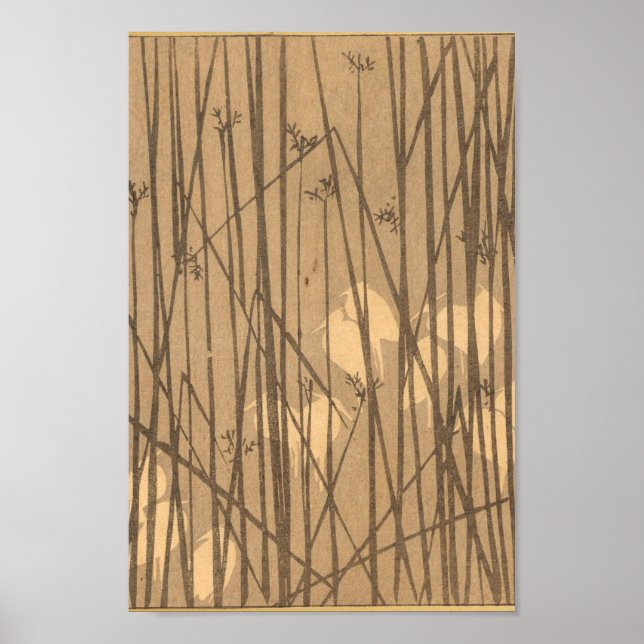 Poster Vintage Japan Wall Art Bamboo (Frente)