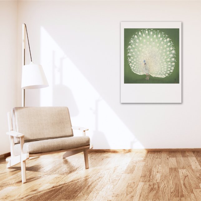Pôster Vintage Japonês Fine Art | Pavão (Criador carregado)