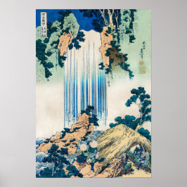 Poster Vintage Japonês Woodblock Yoro Waterfall Mino