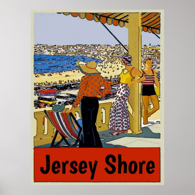Poster Vintage Jersey Shore (Frente)