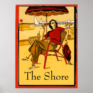 Poster Vintage Jersey Shore, edite texto