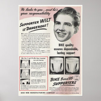 Pôster Vintage Jockstrap Ad
