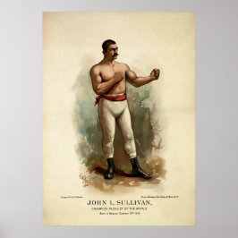 Poster Vintage John L. Sullivan
