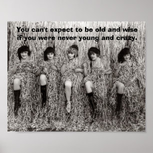 Pôster Vintage - Jovem e Louco
