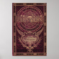 Vintage Jules Vern "Steampunk" Cobrir Art