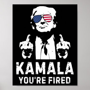 Poster Vintage Kamala, você está cansado! Trump 2024