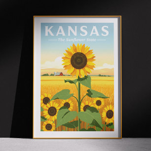 Poster Vintage Kansas