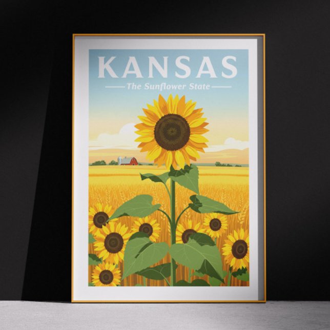 Poster Vintage Kansas (Criador carregado)