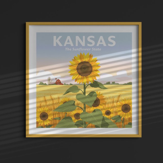 Poster Vintage Kansas (Criador carregado)