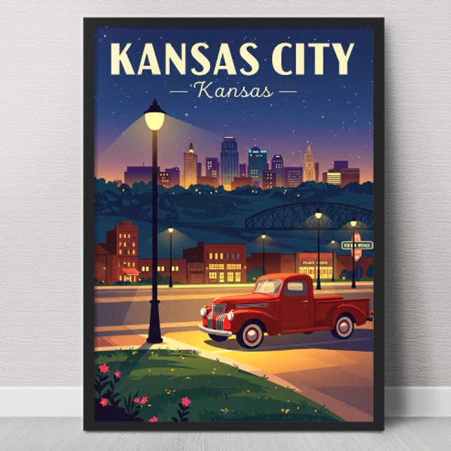 Poster Vintage Kansas City (Criador carregado)