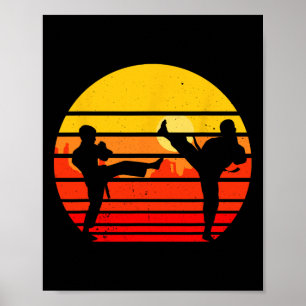 Poster Vintage Karate Kids Martial Arts Fighting Retro Ka