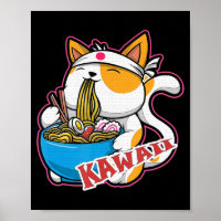 vintage kawaii comendo ramen anime retro Japane