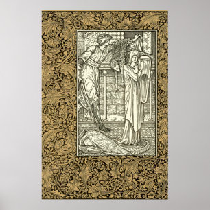 Poster Vintage Kelmscott Press William Morris Border