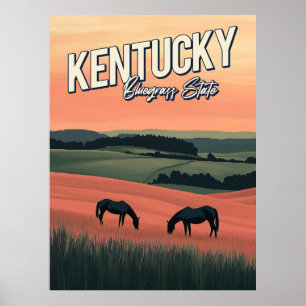 Poster Vintage Kentucky Viagem