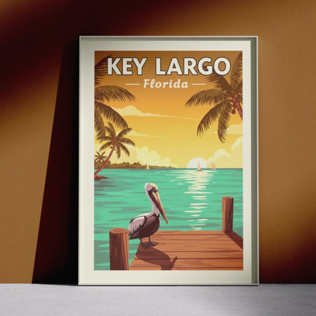 Poster Vintage Key Largo Florida (Criador carregado)