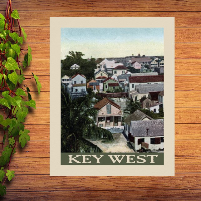 Poster Vintage Key West Houses (Criador carregado)
