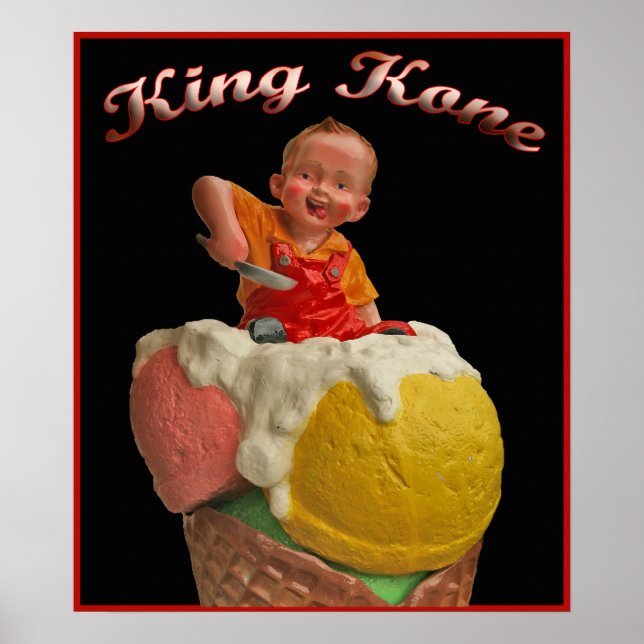 Poster vintage King Kone (Frente)