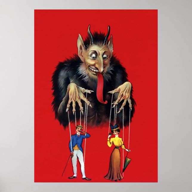 Poster Vintage Krampus Art (Frente)