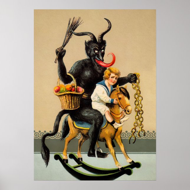 Poster Vintage Krampus Art (Frente)