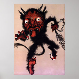 Poster Vintage Krampus Art