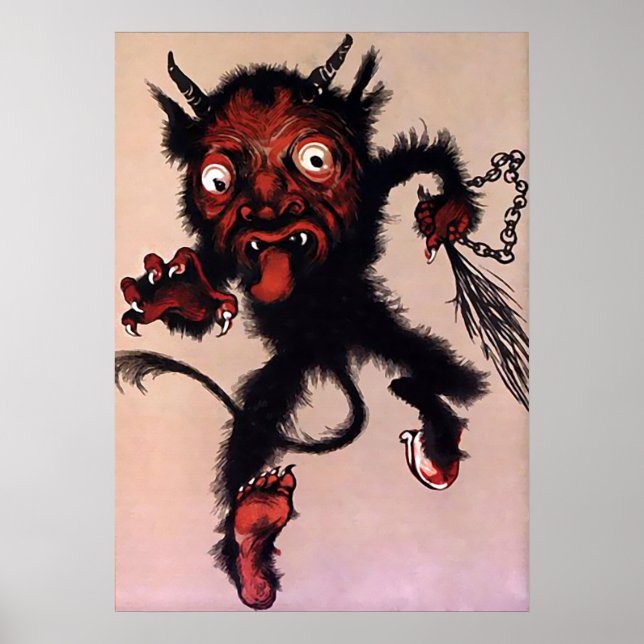Poster Vintage Krampus Art (Frente)