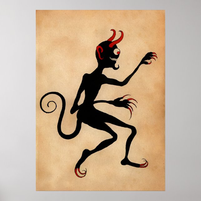 Poster Vintage Krampus Art (Frente)