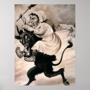 Poster Vintage Krampus Art