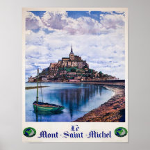 Vintage L. Pecheuy 1930 Mont Daint Michel Viagem