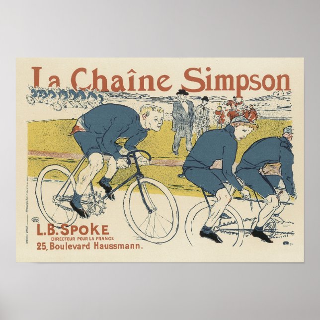Pôster Vintage La Chaine Simpson (Frente)